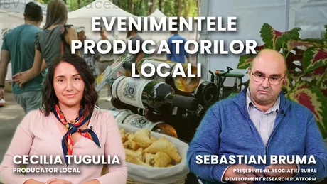 LIVE VIDEO - Discuţie cu Cecilia Țugulia producător local şi Sebastian Bruma preşedinte al Asociaţiei Rural Development Research Platform despre evenimentele organizate de producătorii locali numai la BZI LIVE - FOTO