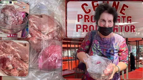 Atenție ieşeni Se vinde carne expirată în piețele din oraş. Măcelăriile scot bani frumoși din resturi Curgea din ea şi mirosea groaznic - FOTO