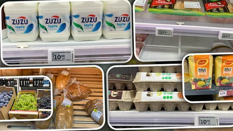 Iată cu cât s-au ieftinit alimentele de bază pe rafturile magazinelor din Iași de la 1 august. Strugurii prunele și cartofii au un preț mult mai scăzut - GALERIE FOTO