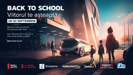 Primul eveniment Mall Auto organizat cu ajutorul inteligenței artificiale Back to School - Viitorul te așteaptă