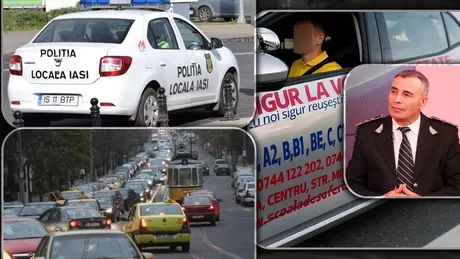 Școlile de șoferi au interzis pe mai multe străzi din Iași. Poliția Locală a aplicat deja amenzi pentru cei care au încălcat legea - FOTO