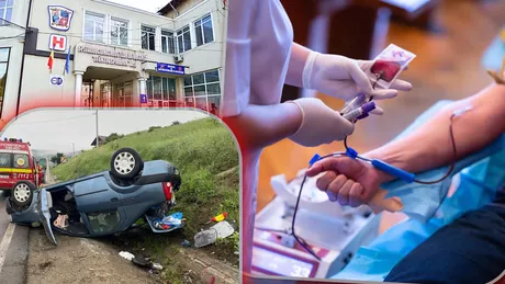 Accident cu patru victime în localitatea Lețcani după ce mașina în care se aflau s-a răsturnat. O femeie se zbate între viață și moarte la spital - FOTO