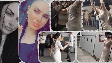 Nuntă cu peripeții O mireasă a făcut furori pe TikTok după ce a făcut un spectacol la o spălătorie din Iași. Frumoasa brunetă a spălat mașina fotografului în noaptea nunții - FOTOVIDEO