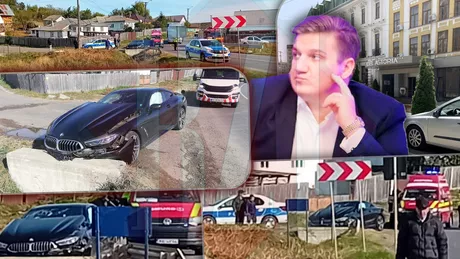 Dragoș Cioncu omul de afaceri ce administrează Hotelul Astoria din Iași și-a distrus BMW-ul de peste 100.000 de euro la Ciurea. Era băut când a intrat într-un cap de pod - EXCLUSIVFOTOVIDEO