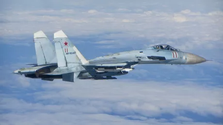 Rusia a mobilizat două Su-27 pentru a împiedica trei avioane militare britanice să intre în spaţiul aerian rusesc deasupra Mării Negre