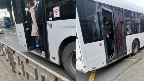 Se fac cercetări pentru a se afla cum a fost spart geamul unui autobuz din Iași - VIDEO