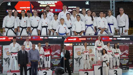 Cluburile ieșene au reușit să câștige 41 de medalii la Finala Campionatului Național de Karate Tradițional - FOTO