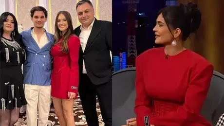 Elena Tănase logodnica lui Ianis Hagi a atras toate privirile într-o rochie mini. Cât costă creația Versace
