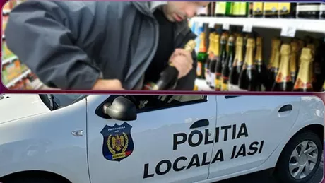 Un tânăr a fost prins la furat într-un cunoscut supermarket din Iași. Hainele de fiță și aurul de la gât l-au dat de gol  FOTO