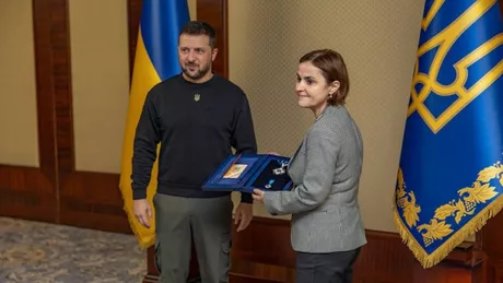 Război în Ucraina. Ce a discutat ministrul de Externe Luminiţa Odobescu cu Volodimir Zelenski la Kiev