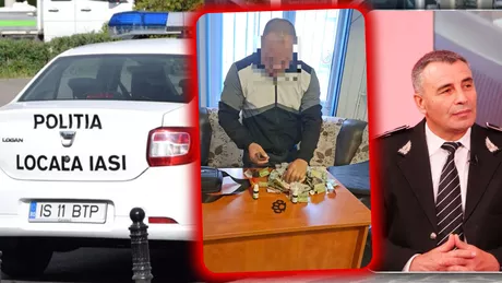 Polițiștii locali din Iași au făcut minuni Un cerșetor în scaun cu rotile a început deodată să meargă când i-a văzut Nu era la prima abatere - FOTO
