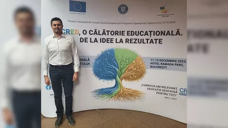 Prof. Silviu Iordache fost director al Casei Corpului Didactic Spiru Haret Iași participă la conferință finală a proiectului CRED