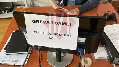 Angajații Serviciului de Probațiune Iași au intrat în greva foamei - FOTO EXCLUSIV