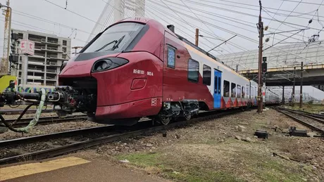 A ajuns în București primul tren electric de la Alstom. Iată cum arată garnitura - FOTO VIDEO