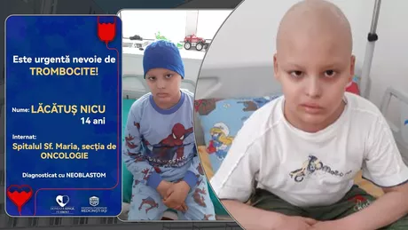 Copilul în vârstă de 14 ani diagnosticat cu cancer are în continuare nevoie de ajutor. Recuperarea sa depinde de suma de 14.300 de euro - FOTO