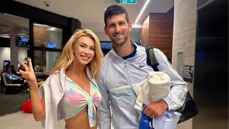 Andreea Bălan antrenoarea iubitului ei la Australian Open. Cum s-a pozat artista cu Novak Djokovic