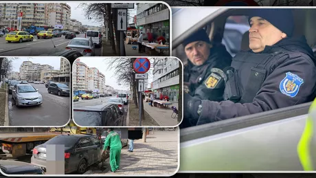 Un ieșean nu se învață minte Polițiștii locali i-au ridicat mașina de 3 ori într-o săptămână după ce a parcat ilegal însă nu renunță - FOTO