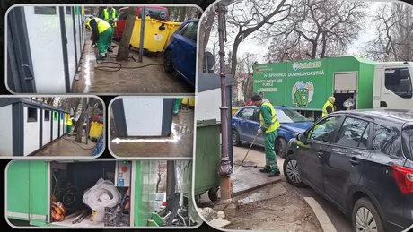 Angajații de la Salubris nu pot curăța punctele de colectare din cauza mașinilor parcate ilegal pe străzile din Iași Asta e atitudinea românului îi pasă doar de el - FOTO