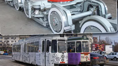 CTP Iași cumpără bandaje noi pentru roțile tramvaielor. Compania cheltuie 230 de mii de euro pentru 380 de bucăți - FOTO