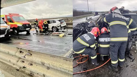 Accident grav pe centura ocolitoare a municipiului Caransebeș. Un șofer a murit iar alte șapte persoane sunt grav rănite