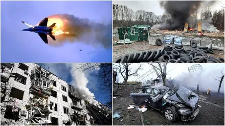 O nouă tactică în războiul dintre Rusia și Ucraina. Au fost lansate atacuri masive cu drone și rachete