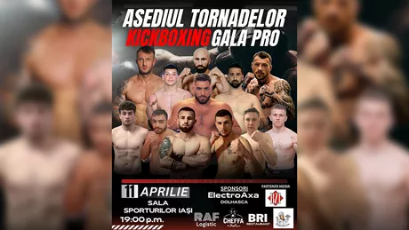 Cei mai tari sportivi din România vin la Iași. Tornado Fight Gym organizează gala de kickboxing Asediul Tornadelor