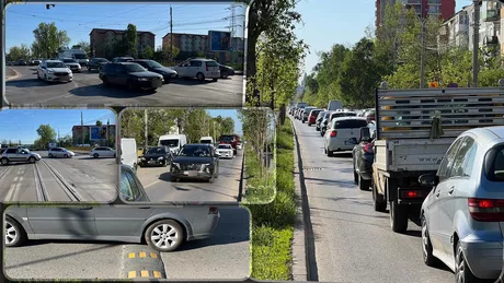 Un limitator de viteză montat pe bulevardul Chimiei din Iași a paralizat traficul. Șoferii și-au ieșit din minți Au eliberat alte zone din oraș și au blocat-o pe asta - FOTOVIDEO