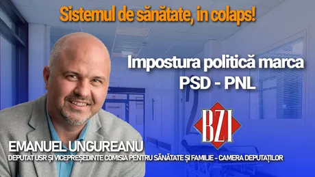 LIVE VIDEO - Deputatul USR Emanuel Ungureanu vicepreședintele Comisiei pentru sănătate și familie într-o nouă ediție BZI LIVE
