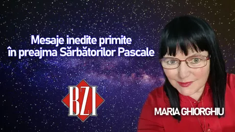 LIVE VIDEO - Maria Ghiorghiu dezvăluie la BZI LIVE ce mesaje inedite a primit în preajma Sărbătorilor Pascale