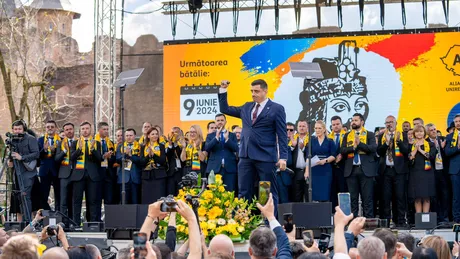 George Simion președintele AUR Lansarea candidaților AUR la Târgoviște pentru alegerile din 9 iunie Peste 600.000 de români au semnat listele de susținere - FOTO VIDEO