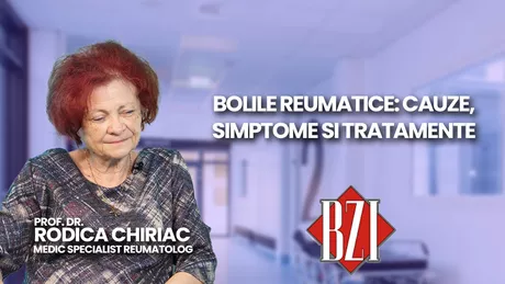 LIVE VIDEO - Prof. Dr. Rodica Chiriac medic specialist reumatolog discutată în emisiunea BZI LIVE despre bolile reumatice. De ce apar și cum pot fi combătute - FOTO