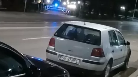 Urmărire ca în filme pe străzile din Rădăuți Un șofer beat a încercat să fugă de polițiști - VIDEO