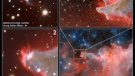 Mâna lui Dumnezeu un fenomen cosmic extrem de rar la 1.300 de ani-lumină de Pământ surprinsă de un telescop - FOTO