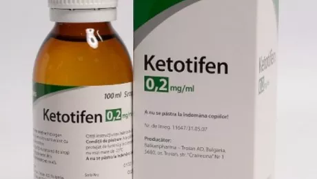 Ketotifen sirop - pentru prevenirea pe termen lung a tuturor formelor de astm bronsic bronsita alergica