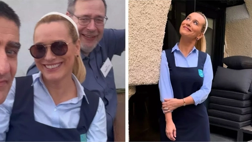 Andreea Esca, în uniformă de școlăriță la reuniunea de absolvire. Amintiri despre prima zi la liceu