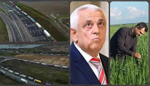 Scandalul ia amploare Ministrul Daea a dispărut iar TIR-urile cu cerealele fermierilor ieșeni sunt blocate în Portul Constanța. Fermierii români nu au acces din cauza cerealelor din Ucraina 8211 FOTOVIDEO