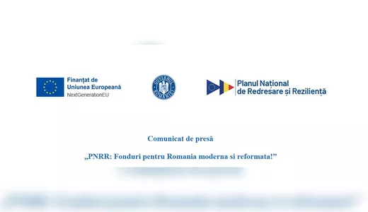 Comunicat de presă PNRR Fonduri pentru Romania moderna si reformata