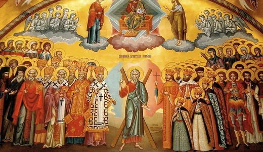 Duminica Tuturor Sfinților ziua în care se sărbătoresc toți sfinții în special cei uitați sau a căror nume au rămas necunoscute