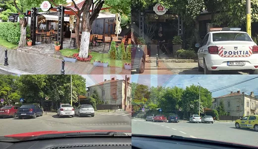 Poftim exemplu Autospecială de Poliţie parcată pe interzis în fața restaurantului lui Acostoaie. De ani întregi clienţii parchează ilegal iar poliţia nu face nimic 8211 FOTO