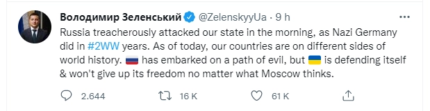 Zelenski Twitter