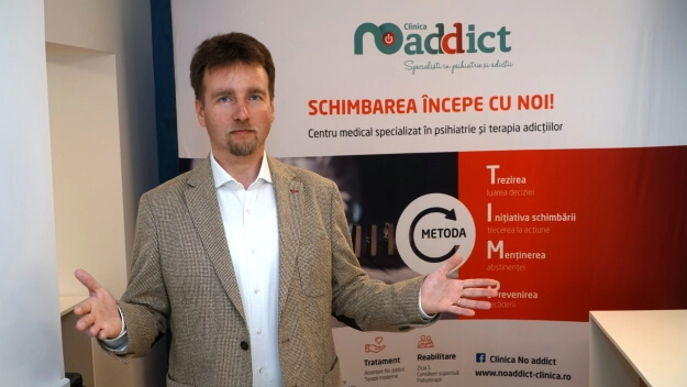 Ovidiu Alexinschi, medic primar psihiatru, în cadrul Clinicii No Addict