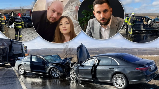 Filmul accidentului rutier mortal de la Ciortești: limuzinele a doi afaceriști din Vaslui s-au izbit frontal. Sorin Iacob a murit pe loc, iar soția sa și copilul nenăscut, după câteva ore