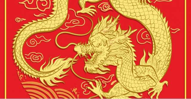ilustratie dragon chinezesc