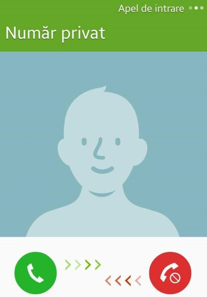 persoana apelata de pe un numar de telefon necunoscut