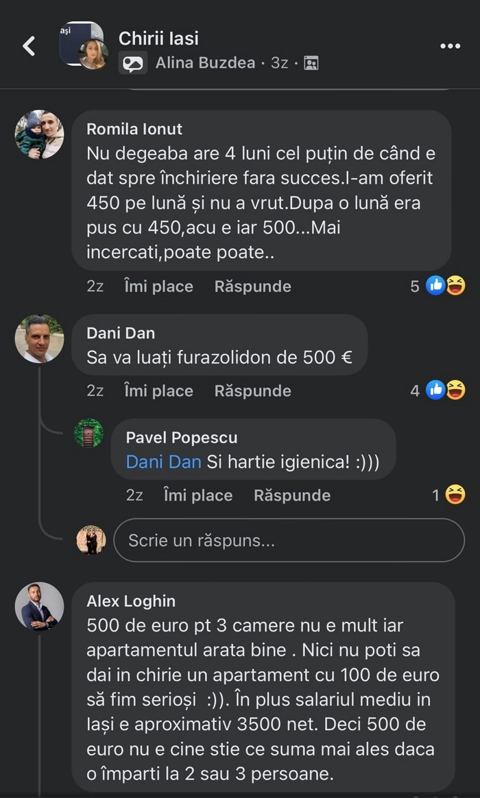 niste comentarii de la studenti nemultumiti