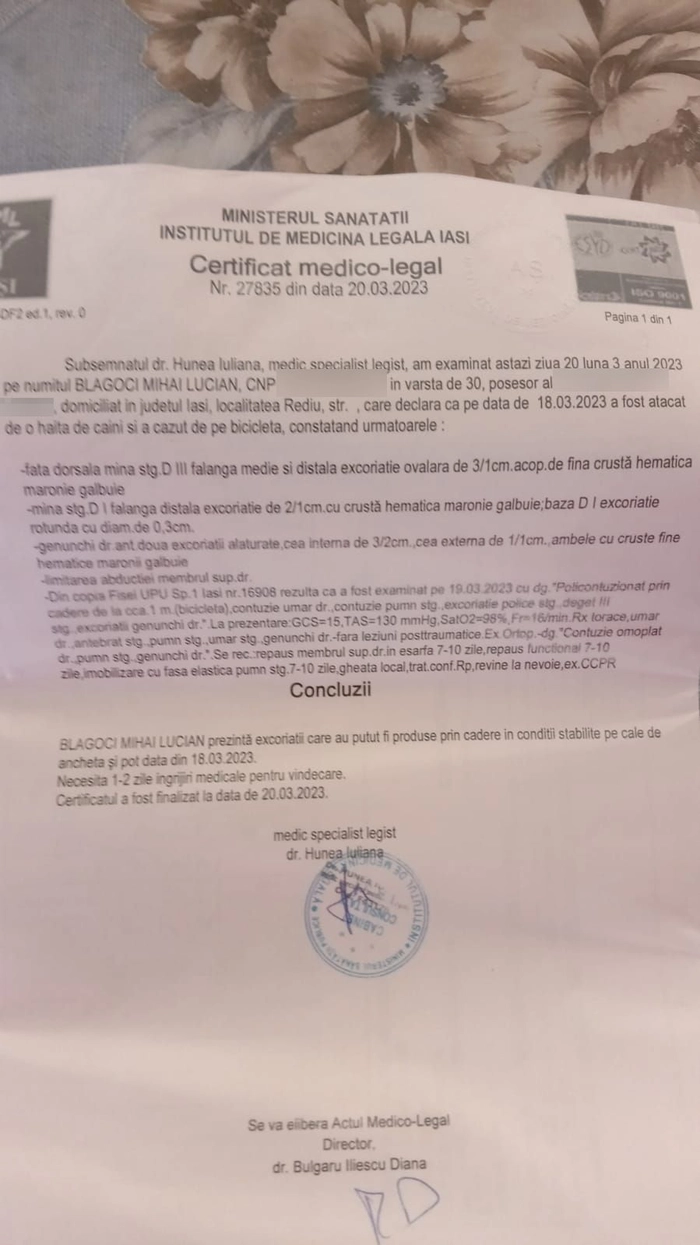 Certificat medico lecal