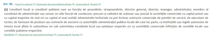  o imagine cu articolul de lege