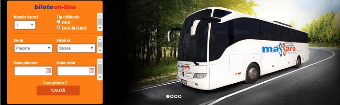 o poză cu un autocar de la firma Massaro Trans