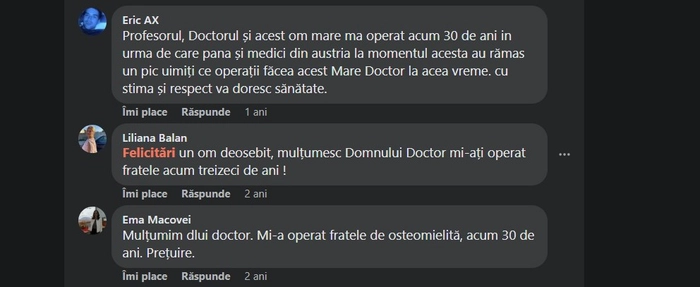 o poză cu medicul Gabriel Ionescu și câteva persoane
