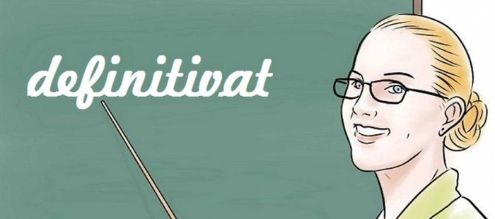 grafica cu o profesoara si un aratator indreptat inspre un cuvant pe tabla